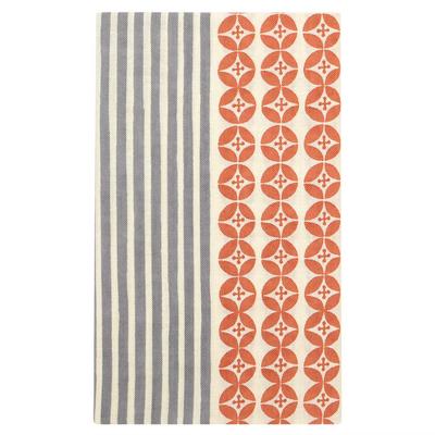 Hamamonyo Tenugui Blumen und Streifen