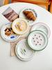 Korean Ceramic 6-Inch Dessert Plate for Snacks and Tea