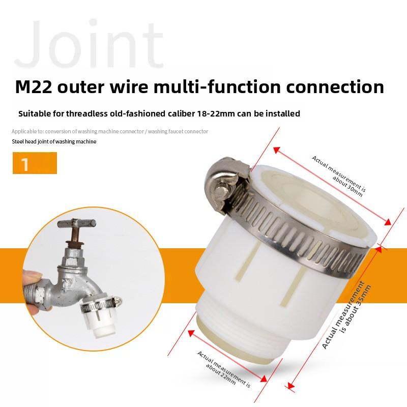 Faucet Adapter 22 Turn 16 18 20 22 24 26 28 30 32mm Internal and External Fine Tooth Faucet Conversion Thread Accessories