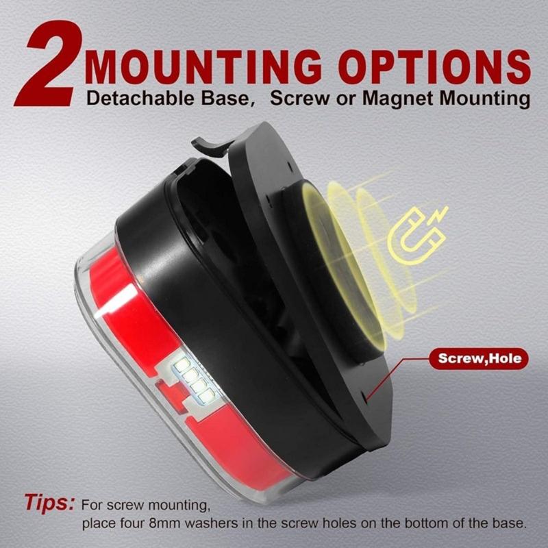 Magnetic Rechargeable Waterproof LED Trailer Tail Light With USB Charging For Trucks RVs Boats And Caravans