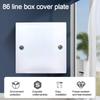 10pcs/set Plastic Concealed Box Cover Easy Installation Dustproof Outlet Cover Plate 86 Type Wall Cover Electrical Application