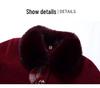 Warm Winter Coat for Women: Anti-Mink Velvet and Fleece-Lined Jacket for Middle-Aged and Elderly Ladies