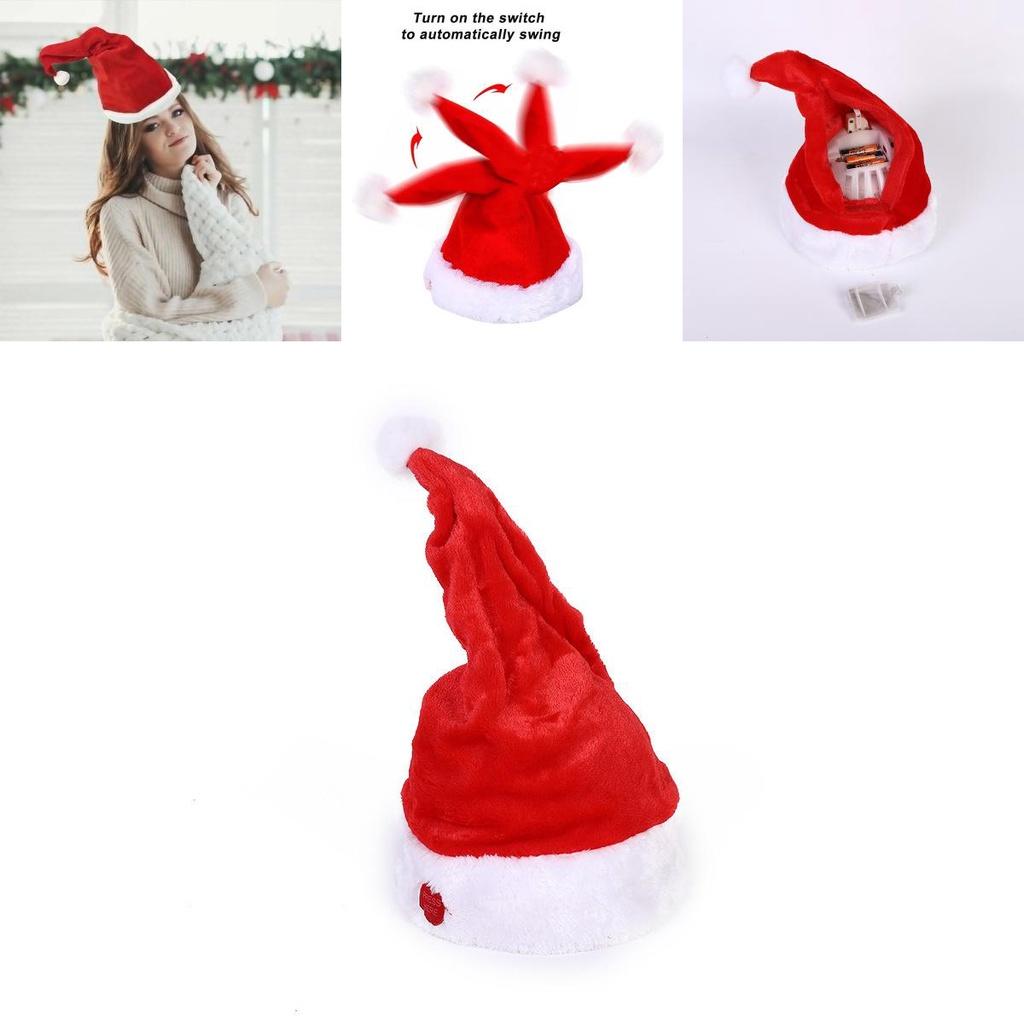 Electric Music Swinging Santa Claus Children's Toy Gift For Christmas Festival Non-woven Fabric Material