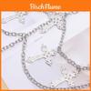 Kreuz Anhänger Hüftkette Für Männer Frauen Hip Hop Mode Körperschmuck 115cm Metall Accessoire