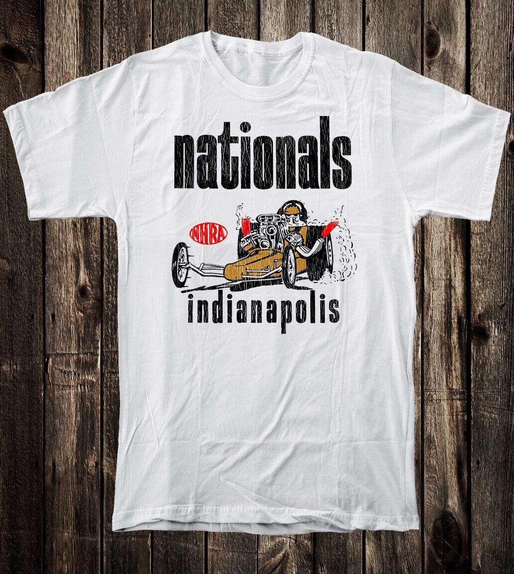 Hot Rod T Shirt Tee United States Drag Racing NHRA Indianapolis Nationals Indy XL