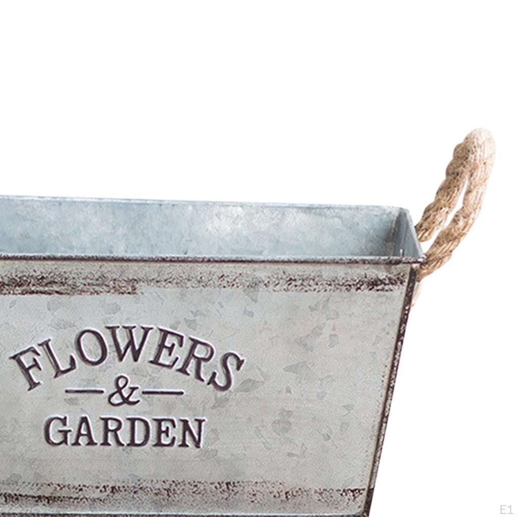 Bucket, Plants Container Planter Backyard Balcony Decor French Bucket