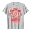 Herren Damen Lustiges Takoyaki Grafik T‑Shirt Japanisches Street Food Oktopus Cartoon Print Kurzarm T‑Shirts Lässige Streetwear Oberteile