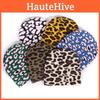 Leopard Acrylic Print Beanie With Oversized Shape Trendsetting Looks Decoration