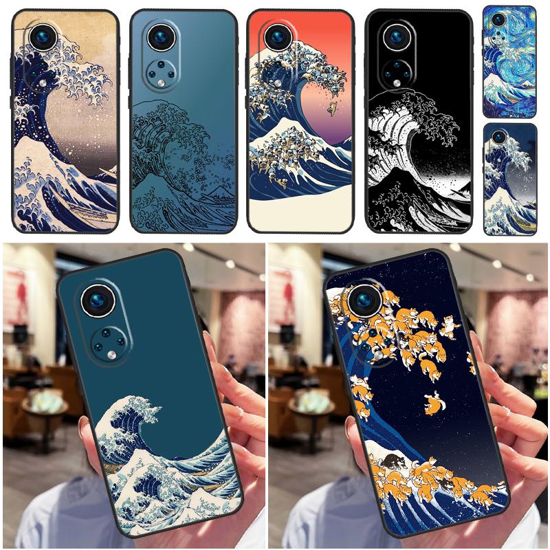 The Great Wave Case For Honor X9c X9b X8b X9a X8a X8 X9 50 70 90 Lite Honor 200 Pro Magic 7 5 6 Lite Cover