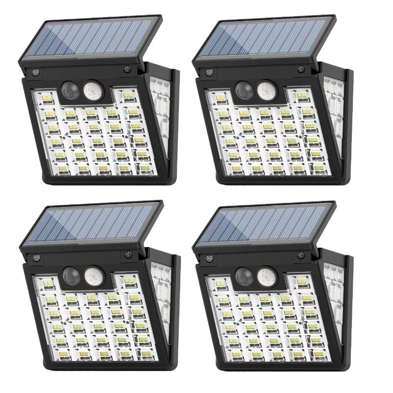 

4/2/1 шт. Солнечный светильник с датчиком движения, уличный светильник, 3 режима освещения, водонепроницаемый, 72 светодиода, солнечный настенный светильник для сада, дорожки, гаража 4Pcs