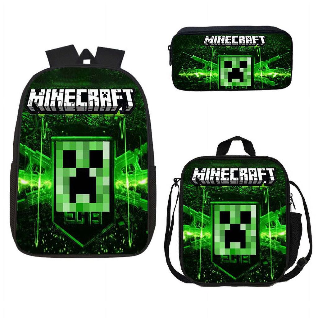 Student Schoolbag Cartoon Backpack Set 3D Digital Printing Backpack