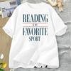 Retro Fashion Letter Printed Tshirt  Artistic Style Short Sleeved Round Neck  Versatile Daily Street Womens Tshirt