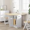 Vlinder Eettafel Opvouwbaar Corona Wit Massief Grenenhout