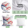 Cherry Blossom Cushions Pillowcase Printed Polyester 45x45cm Throw Pillow Cover Decorative Sofa Cushion Pillowslip Home Decor
