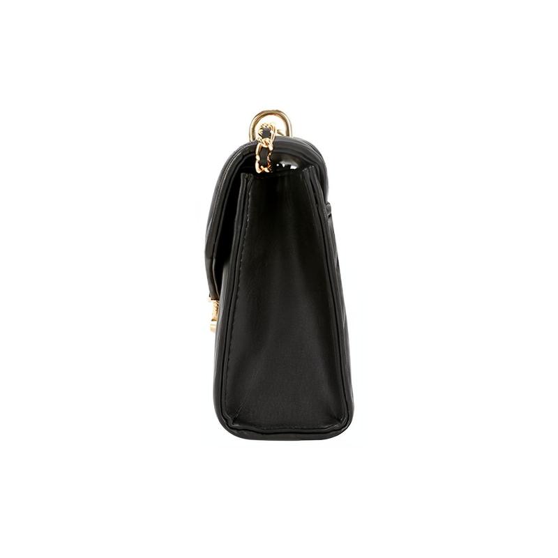 MICHAEL KORS Rose Chain Quilted Small Fragrance Leather Crossbody Bag Medium Women's Black