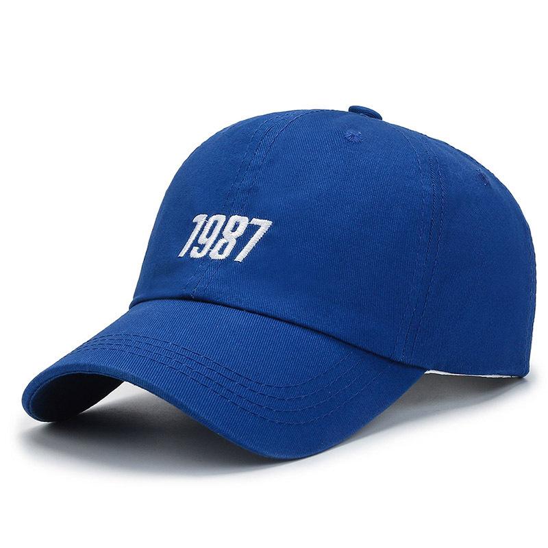 Baseball cap wholesale embroidery 1987 duckbill cap all season universal neutral sun shading age reducing versatile men's cap adjustable