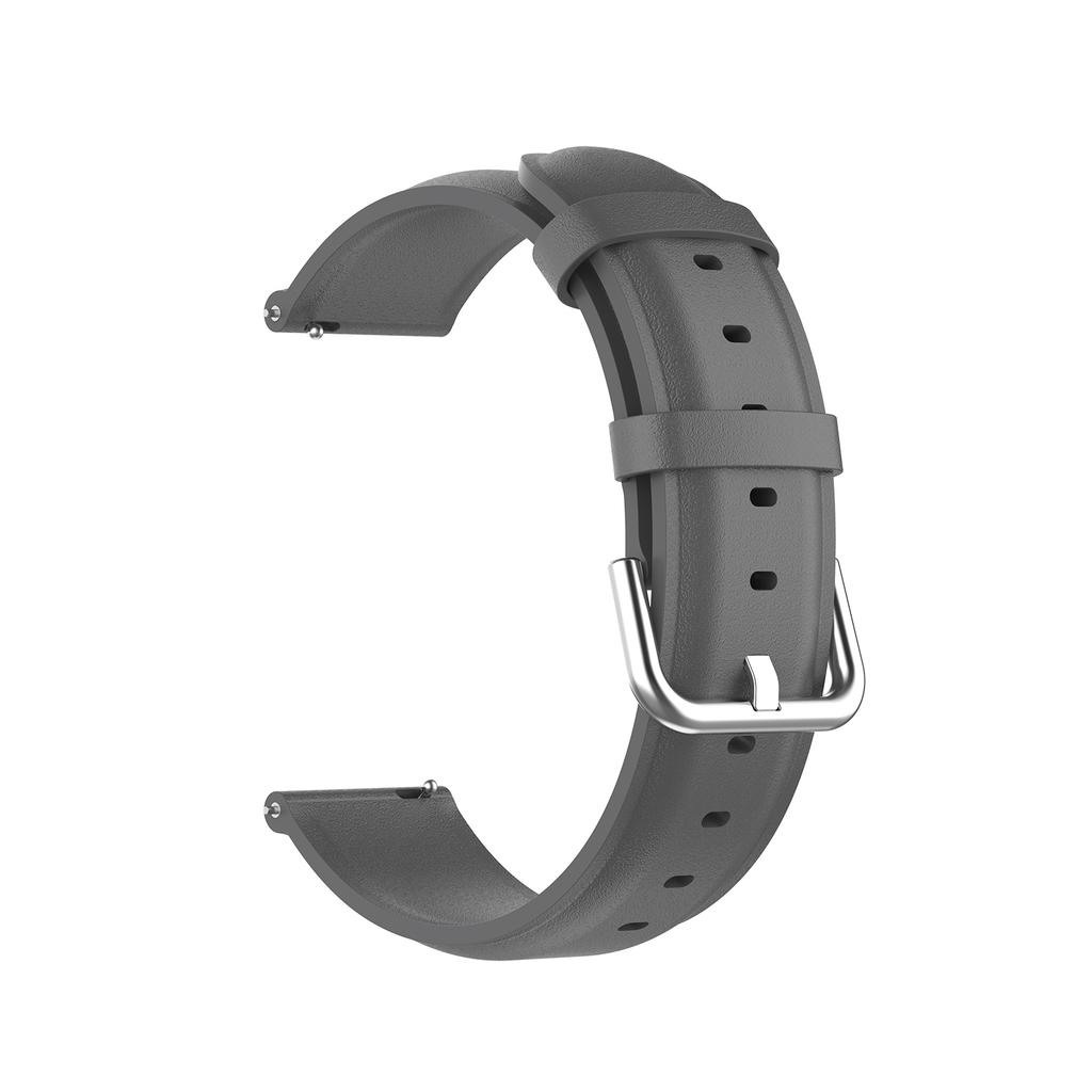 20mm Genuine Leather Smart Watch Band Replacement for Samsung Galaxy Watch Active2/Huawei Watch GT 3 42mm