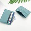 1Pc Pu Leather ID Card Holder Candy Color Multi Slot Slim Wallet for Women Men Business Card Cover