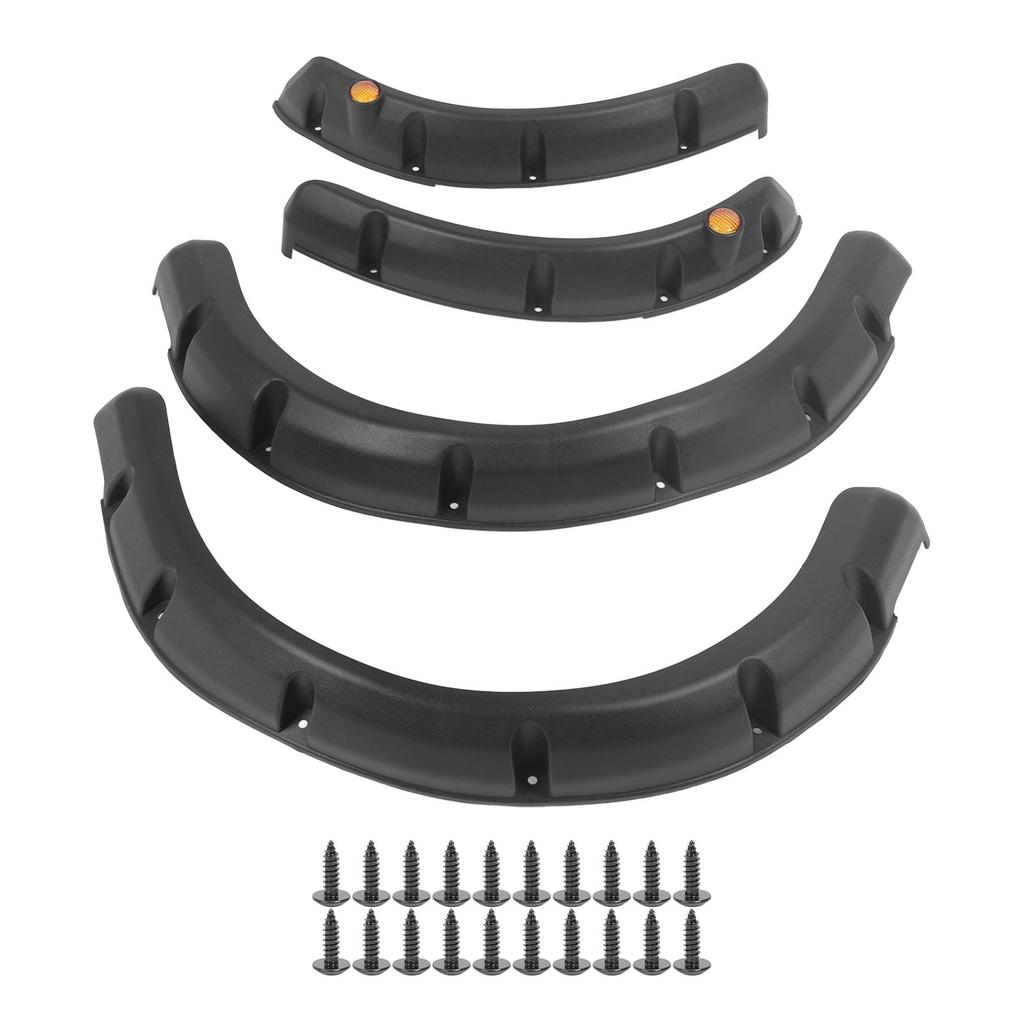 Golf Cart Wheel Flares Impact Resistant ABS Plastic Front Rear Golf Cart Tire Flares Set for RXV 2008‑2015 Golf Cart