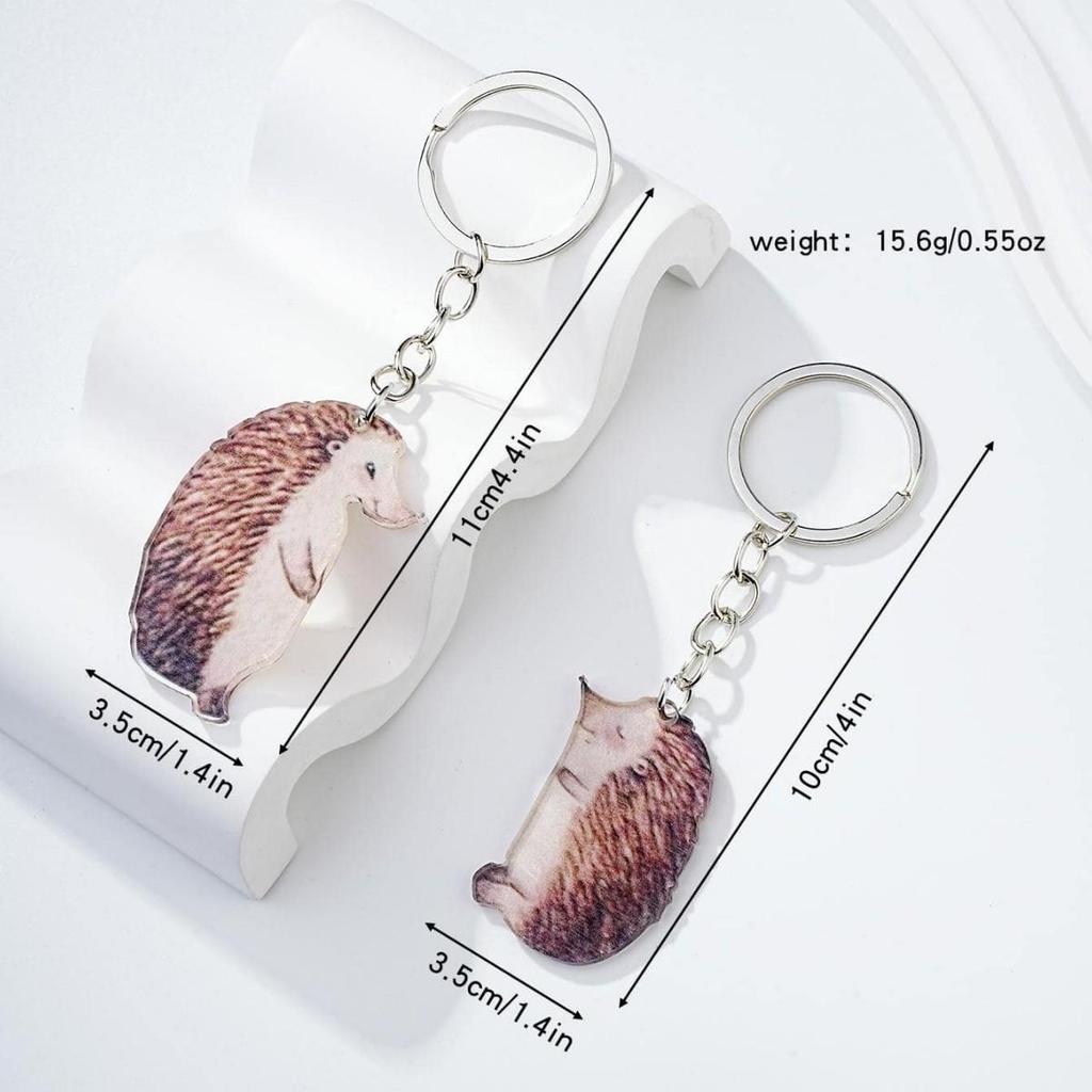 Wooden Otter Couple Keychain Pendant - Valentine's Gift for Partners and Friends