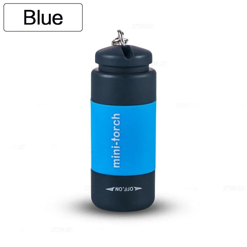 Pocket Keychain Flashlight Waterproof Outdoor Hiking Camping Mini FlashlightUSB Rechargeable LED Multifunctional Strong Light