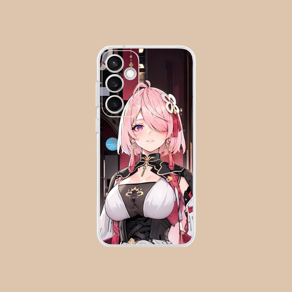 

Wuthering Waves Taoqi Mobile Phone Case for Samsung Galaxy S25 S24 S23 S22 S21Plus FE Ultra Clear Colorful Cover Pretty Luxury Galaxy S24 Ultra