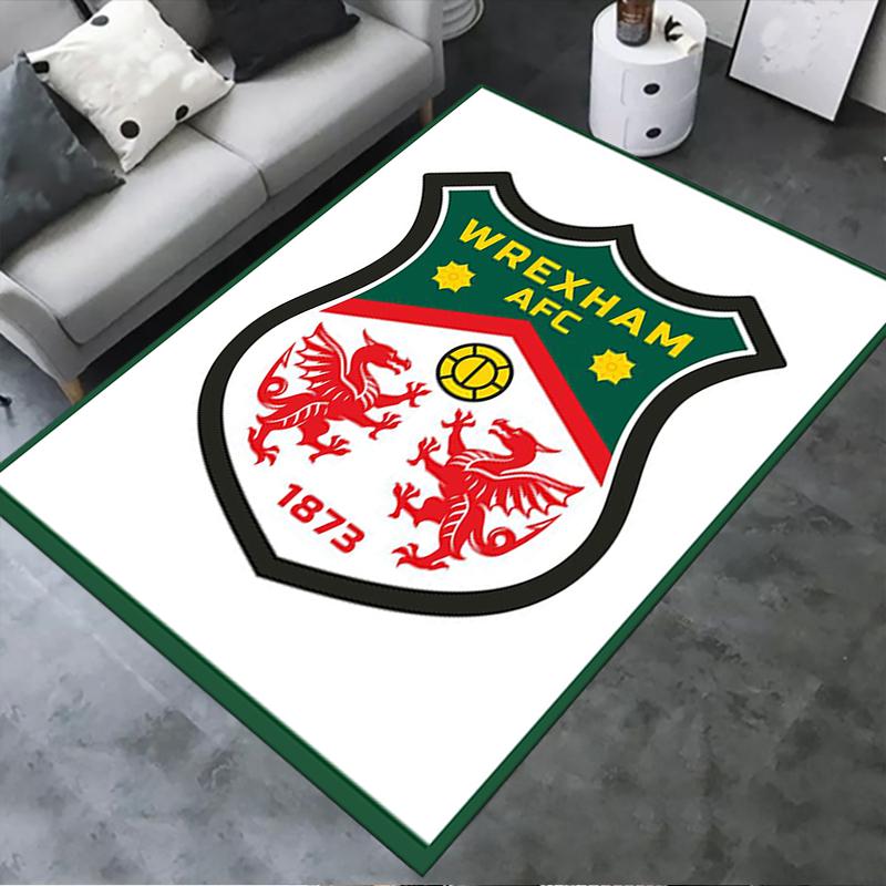 Nuovo Tappeto Wrexham AFC 2025 per Soggiorno Camera da Letto Casa Decorazione Divano, Tappetino Antiscivolo per Giochi Bambini