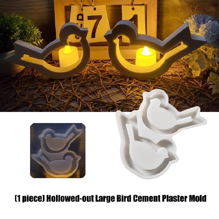 Sturdy Silicone Hollow Bird Shape Mould For Repeated Use In Candle Making And Plasters Craft