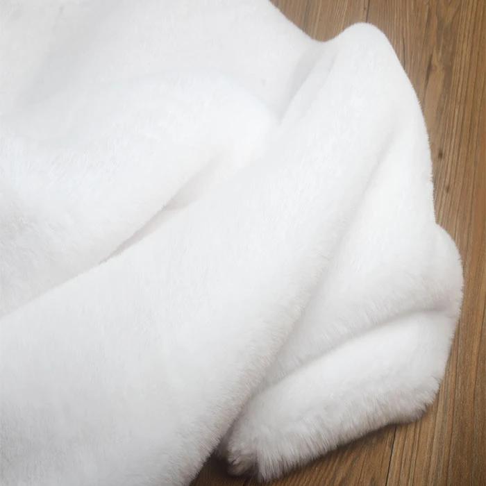 50x170cm Thickened Imitation Rabbit Plush Fabric Fur 2cm Soft Faux Fur Fabric DIY Collar Of Coat/Clothing Accessories/Scarves