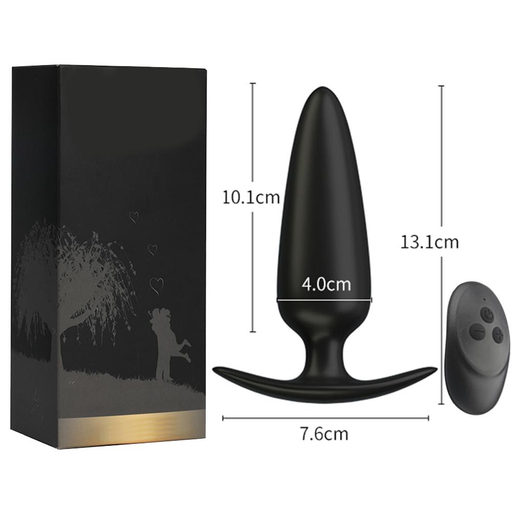 Vibrerende rumpestøpsler Dildo Vibrator Prostatamassasje Trådløs fjernkontroll Analplugg G-punktstimulator Sexleketøy for kvinne