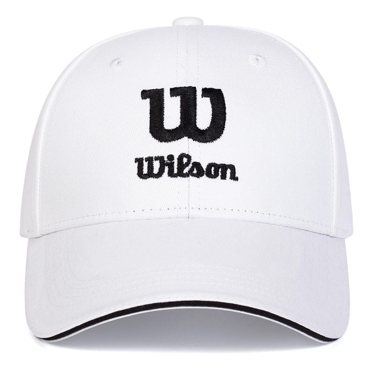 

Унисекс W WILSON Вышивка Регулируемая Хип-хоп Бейсболка Персонализированные Кепки Весна Осень Уличные Шляпы для Отдыха Дорожные Аксессуары для Женщин Мужчин белый