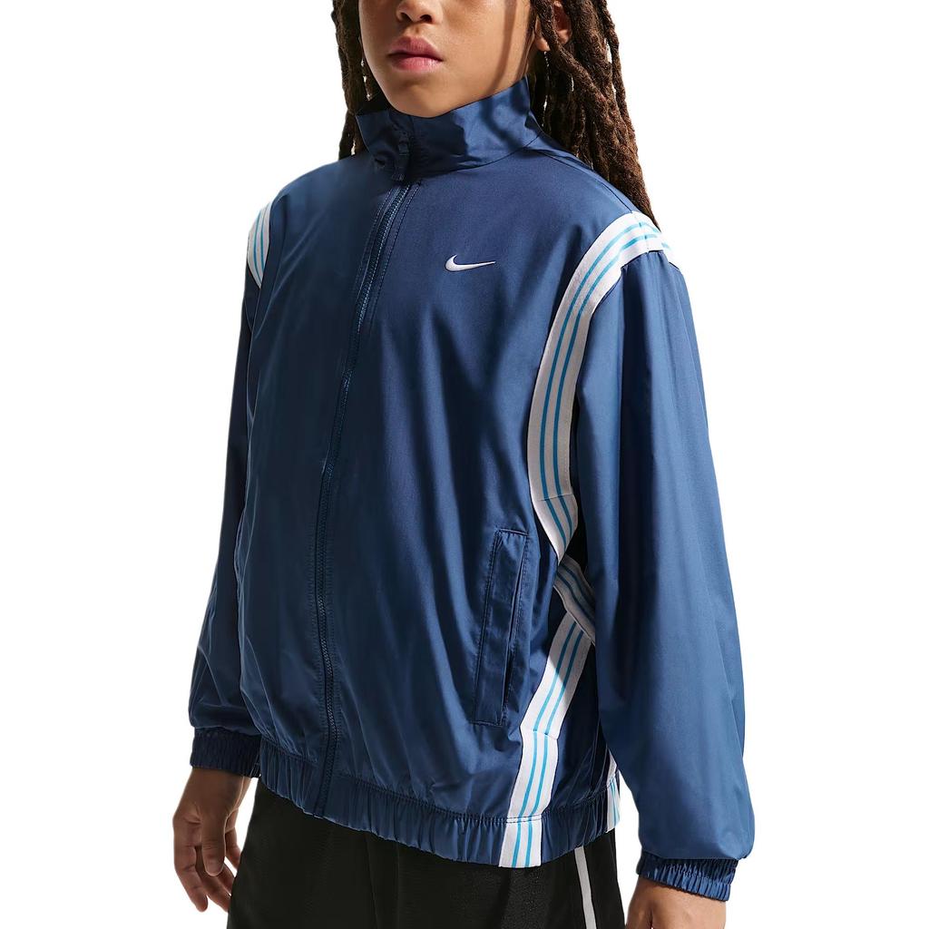 Nike Crossover Repel Loose Water-Resistant Basketball Woven Long Sleeve Kids jackets FZ5233-462