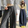 Spring 2026 High-Waisted Wide-Leg Pants - Slimming Loose Straight Casual Two-Wear Floor-Length for Women