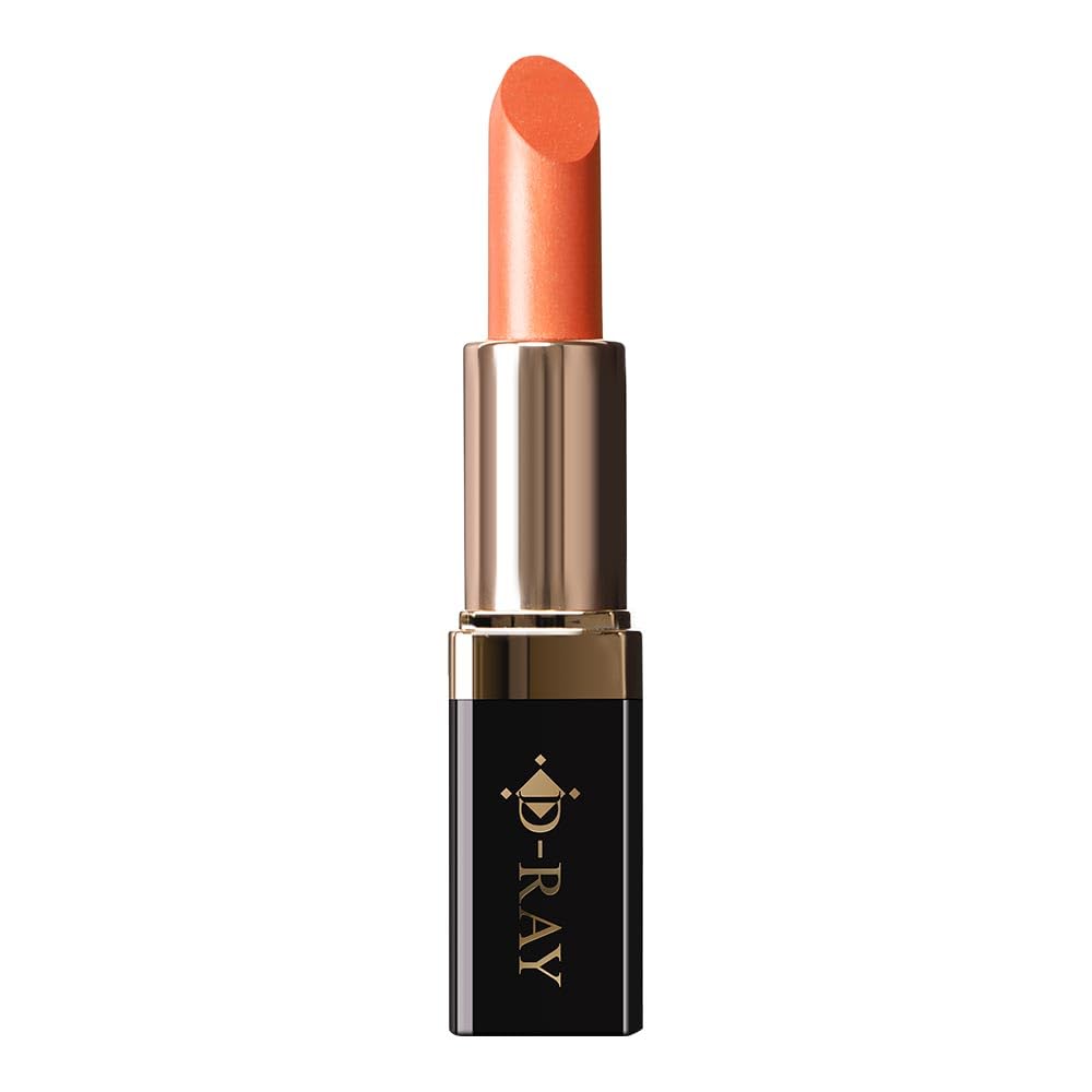 Coral Orange Prevents and Peeling Made in Japan D-RAY D-KISS Lipstick, Long-Lasting, Moisturizing, Stick-On, Translucent, Long-Lasting,