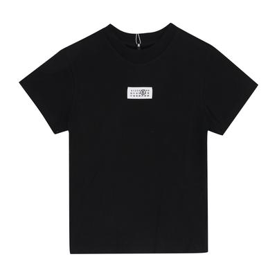 MaiSon Margiela Donna S T-Shirt Mm6 Logo Numerato Toppa S52gc0327 M20170