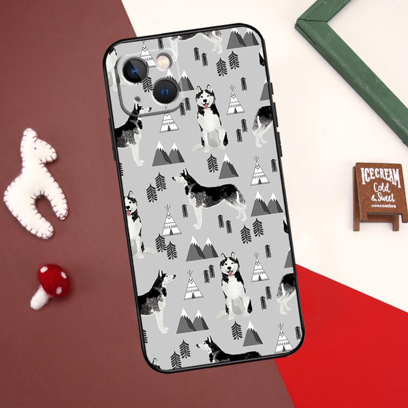 

Чехол с изображением милого щенка аляскинского хаски для iPhone 13 12 14 15 Pro Max Mini 7 8 Plus SE 2020 X XS MAX XR 11 14 15 Pro Max iPhone 12