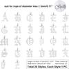 201 Stainless Steel Pendants with Jump Ring Old English Alphabet Laser Cut Letter A~Z 26pcs/box