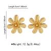 11110 European and American Exaggerated Metal Big Flower Element Earrings Women, Fashionable Dance Party Wearing Earrings