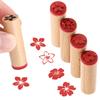 4 Pcs Wooden Seal Stamps for Adults Craft Retro Decor Tool Vintage Tools