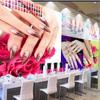 Wallpaper 3d Beautiful Beauty Salon Nail Salon Wall Mural Romantic Personality Rose Wallpaper