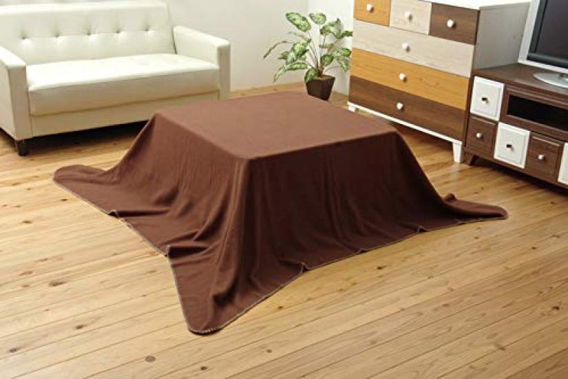 Ikehiko Kotatsu Duvet Cover Square Brick 180 X 180cm Brown Blanket Medium Cover Plain Flat Approx. #5834509