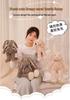 Cute Droopy Ear Bunny Plush Toy - Bow Tie Comfort Doll & Sleeping Pillow Gift for Girls