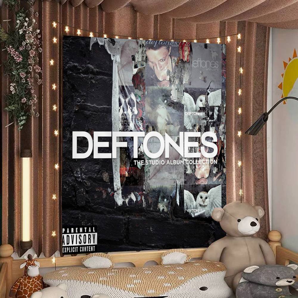 

Рок DDeftones Группа Диаграмма Гобелен Богемные Настенные Гобелены Мандала Настенное Искусство Декор 74x94cm(29x37in)