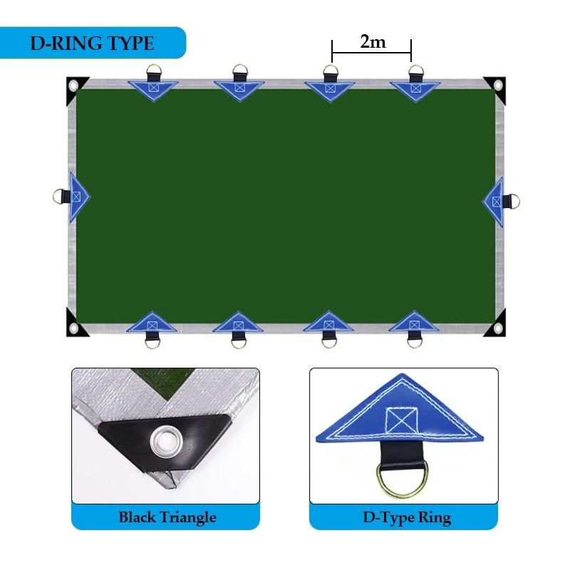 0.32mm PE Tarpaulin Rainproof Cloth Outdoor Garden Plant Shed Boat Car Truck Canopys Pet Dog House Cover Waterproof Shading Sail