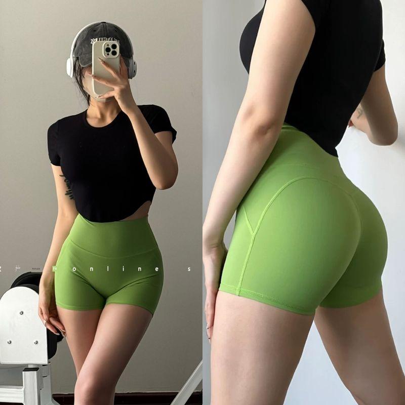 High Waist Hip Lift No Embarrassment Aerobics Belly Contracting Yoga Shorts