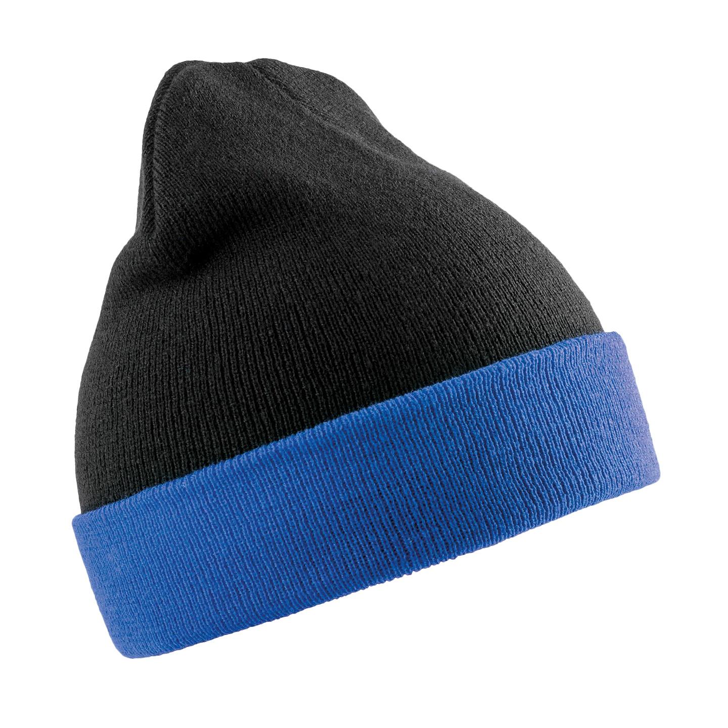 Result Genuine Gorro de brújula unisex reciclado para adulto One Size azul royal/negro