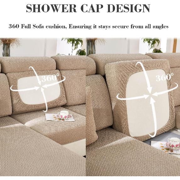 Sectional Couch Covers Couch Cushion Covers for Sectional Sofa L Shape Sofa Covers Washable Universal Stretch Sofa Slipcovers Soft,Anti
