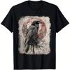 2026 New Gothic Vintage Raven Crow Graphic T-and Kids Tshirt Men Women Cotton Loose Fit Daily Short Sleeve Tees Tops