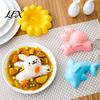 Easy Sushi Press 4PCS Cute Rice Ball Molds, Rabbits Dolphins Flowers And Long Shape, Mold Cutter Set Portable Food Grade PP Maker for DIY Japanese