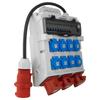 Quadro Elettrico da Cantiere 2X16A 32A Cee 8X230V Erbetka Con Cavo Protetto Doktorvolt Tr-S/Fi Dv-5022-D